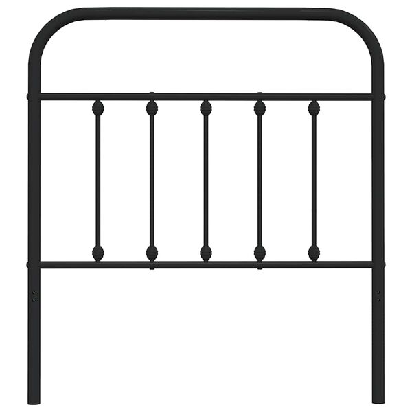 vidaXL Ersatz-Kopfteil Metall Schwarz 80 cm