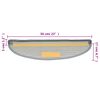 vidaXL Stufenmatten 10 Stk. 56x17x3 cm Grau Halbrund