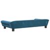 vidaXL Hundebett Blau 100x50x21 cm Samt