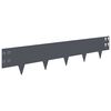 vidaXL Raseneinfassung 30 pcs 100 x 20 cm Stahl Anthrazit