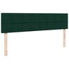 vidaXL Ottoman-Bett mit Matratzen Dunkelgr&uuml;n 160x200 cm Samt