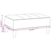 vidaXL Hocker Braun Mikrofasergewebe