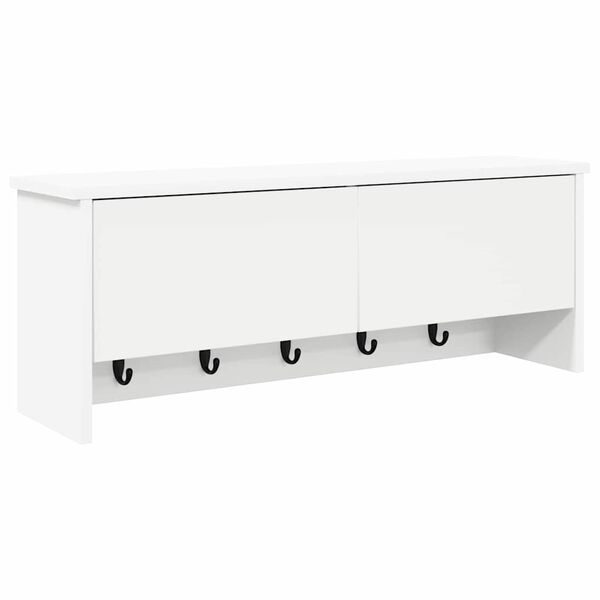 vidaXL Wandmontierter nachttisch Wei&szlig; 80 x 20 x 30 cm Holzwerkstoff