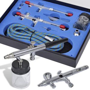 vidaXL Airbrush-Set mit 2 Pistolen