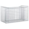 vidaXL Gabionen-Hochbeet 50 x 100 x 60 cm Verzinkter Stahl Silber