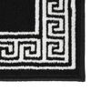 vidaXL Teppichl&auml;ufer BCF Schwarz mit Motiv 100x500 cm