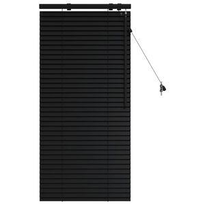 vidaXL Venezianische Jalousie Schwarz 65 x 130 cm 35 mm
