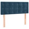 vidaXL Boxspringbett mit Matratze Dunkelblau 120x190 cm Samt