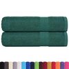 vidaXL Duscht&uuml;cher FROGN 2 Stk. Gr&uuml;n 70x140 cm 360 g/m&sup2;