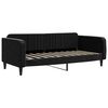 vidaXL Tagesbett Ausziehbar mit Schubladen Schwarz 90x190 cm Samt