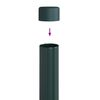 vidaXL Zaunpfosten 2 pcs Gr&uuml;n 110 cm Pulverbeschichteter Stahl
