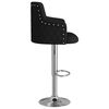 vidaXL Barhocker 2 Stk. Schwarz Stoff