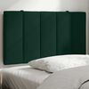vidaXL Kopfteil-Kissen "Hanko" Dunkelgr&uuml;n 90 cm Samt