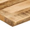 vidaXL Tischplatte mit Baumkante 110x40x2,5 cm Raues Mango Massivholz