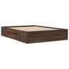 vidaXL Bettgestell ohne Matratze Braun Eiche 140x200 cm Holzwerkstoff