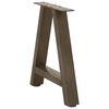 vidaXL Couchtischbeine A-Form 2 Stk. 38x(42-43) cm Stahl