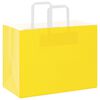 vidaXL Papiertragetaschen 250 Stk. mit Henkeln Gelb 32x17x25 cm