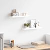 vidaXL Bilderleisten 2 Stk. Wei&szlig; 40x9x3 cm MDF