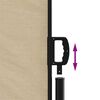 vidaXL Seitenmarkise Ausziehbar Beige 160x300 cm