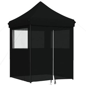 vidaXL Partyzelt 200 x 200 x 306 cm Schwarz Oxford-Stoff