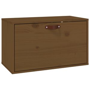 vidaXL Wandschrank Honigbraun 60x30x35 cm Massivholz Kiefer