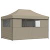 vidaXL Party-Zelt Taupe 292 x 440 x 315 cm Oxford-Stoff