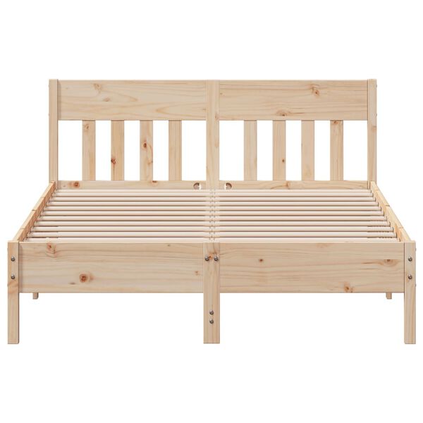 vidaXL Massivholzbett ohne Matratze 140x190 cm Kiefernholz
