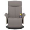 vidaXL Massagesessel mit Fu&szlig;teil Taupe Stoff