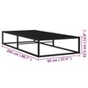 vidaXL Bettgestell Schwarz Metall 90x200 cm