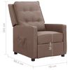 vidaXL Relaxsessel Taupe Stoff