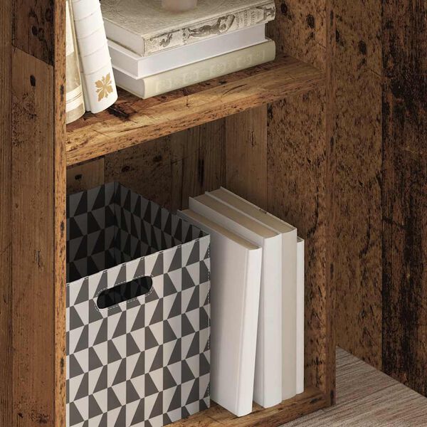vidaXL B&uuml;cherregal Altholz-Optik 40x30x77 cm Holzwerkstoff