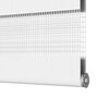 vidaXL Doppelrollo Wei&szlig; 45x100 cm Stoffbreite 40,9 cm Polyester