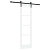 vidaXL Schiebet&uuml;r ORKDAL Wei&szlig; 61 x 198,5 cm Massivholz Kiefer und Glas