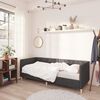 vidaXL Tagesbett USB Dunkelgrau Stoff 90x200 cm
