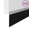 vidaXL Aufsteck T&uuml;rb&uuml;rstendichtungen 12 pcs Silber 100 cm