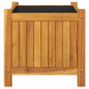 vidaXL Pflanzk&uuml;bel mit Einlage 42x42x40 cm Massivholz Akazie