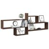 vidaXL Wandregal Braun Eichen-Optik 167,5x18x68 cm Holzwerkstoff