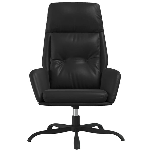 vidaXL Relaxsessel Schwarz Kunstleder