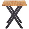 vidaXL Esstisch 140x80x75 cm Massivholz Eiche