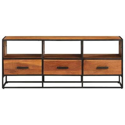 vidaXL TV-Schrank 110x30x45 cm Massivholz Akazie