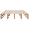 vidaXL Massivholzbett ohne Matratze 135x190 cm Kiefernholz