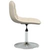 vidaXL Esszimmerst&uuml;hle 2 Stk. Drehbar Creme Stoff