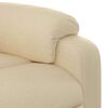 vidaXL Massagesessel Creme Stoff