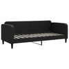 vidaXL Tagesbett Ausziehbar Schwarz 80x200 cm Stoff