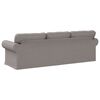 vidaXL Sofa 210cm Taupe Metall