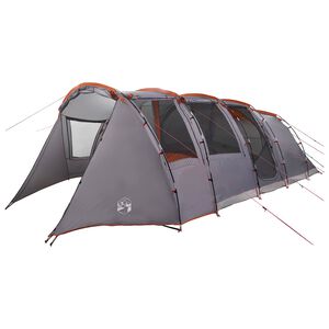 vidaXL Tunnelzelt 675 x 392 x 210 cm Grau und Orange