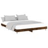 vidaXL Bettgestell ohne Matratze R&auml;uchereiche 200x200 cm Holzwerkstoff