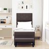 vidaXL Boxspringbett mit Matratze Dunkelbraun 80 x 200 cm Stoff