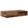 vidaXL Wandregal mit Schubladen Altholz-Optik 100x36x19 cm