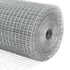 vidaXL Zaunpfosten Silber 100 x 0,5 m (16 x 16 mm Maschen) Stahl